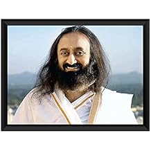Gurudev Sri Sri Ravi Shankar Ji Photo Frame Size Medium 9.5 x 13 inch, Acrylic Glass Horizontal