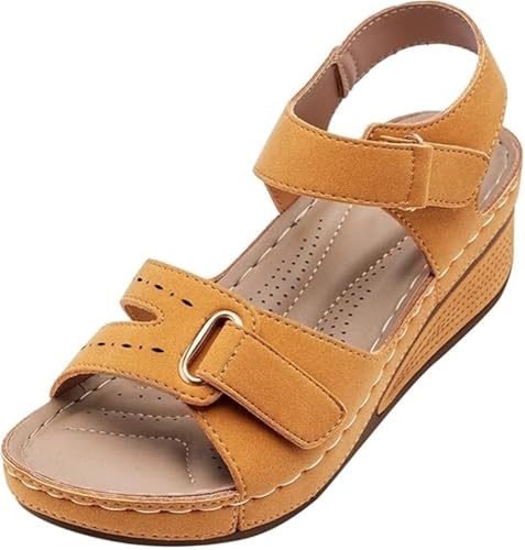 Soft & Stylish Wedge Sandals for Effortless Comfort Womens Orthopedic Sport Sandals Shoes Comfortable Arch Support Sandals All Day Walking Sandal Back Strap2