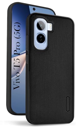 Image of Jkobi Rubberised Back Cover Case for Vivo T5 Pro 5G (Textured Grip Design | Camera Protection | Slim and Light Weight | Soft Touch and Feel)