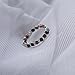 Tourmaline Amethyst Crystal Ring Handmade Silver Wire Wrap Beaded Braided Eternity Stackable Finger Ring Nature Stone Jewelry for Women Gift (tourmaline)