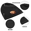 Native American Tribes Beanie Hats for Men Winter Hats Satin Lined Beanie Knit Hat Slouchy Beanies Skull Cap Black #2