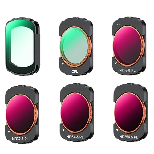 �݊���������܂�DJI Osmo Pocket 3 �Ή� UV CPL ND ND/PL �u���b�N�~�X�g 1/2 1/4 1/8 LPR �X�^�[ 1.2X �L�p�t�B���^�[�Z�b�g(6Pcs Filter Set)