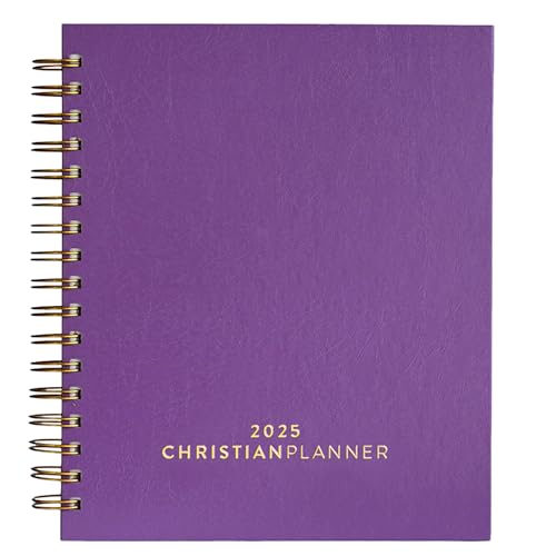 2025-Christian-Planner-Bible-Journal-and-Gratitude-Book-7x10-Spiral-Bound-with-Eco-Friendly-FSC-Certified-Paper-Monthly-Weekly-Daily-Organizer-Ultra-Violet