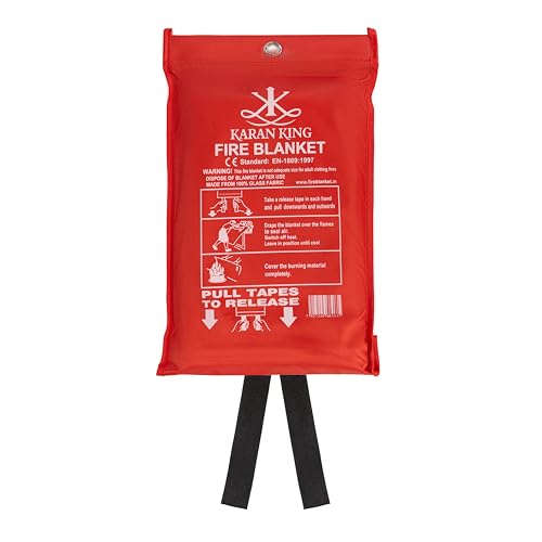 ZANGCO Emergency Fire Blanket - Fire Suppression Safety Blanket for Home, Kitchen, Office, and Camping - Easy to Use, Flame Retardant, Heat Resistant (1)