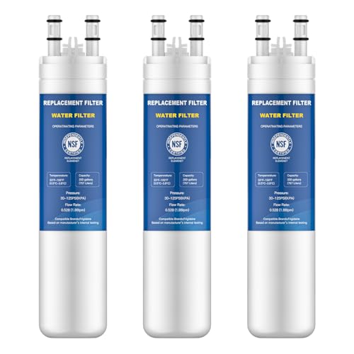 Water Bressvi Replacement for Frigidaire ULTRAWF Water Filter Compatible with PureSource Ultra 469999 46-9999 A0094E28261 Water Filter PACK (3)