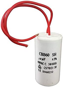 CBB60 10uF ± 5% Motor Running Capacitor AC 450V 50/60Hz