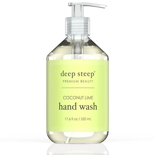 Deep Steep Argan Oil Liquid Hand Wash, Coconut Lime, 17.6 Fluid Ounce