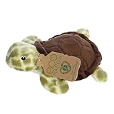 Aurora® Responsibly Made Eco Nation™ Eco Softies™ Sea Turtle Stuffed Animal - Ideal for Playtime Adventures - Perfect for Birthdays or Just Because - Green 7.5 Inches
