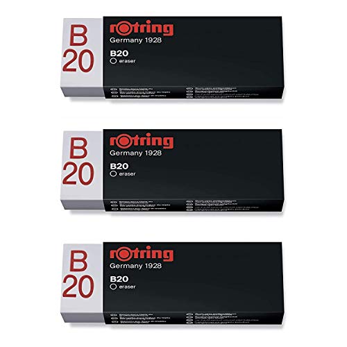 Rotring Gomme Da Cancellare Rotring B20 Rapid-Eraser Confezione Da 3 Bianche