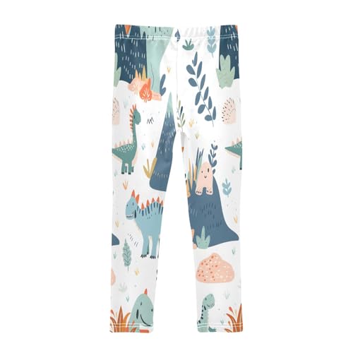Bolaz Toddler Girls Leggings Printed Yoga Pants Leggings Dinosaur Collection Mountain for Kids2