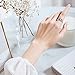 DAOCHONG 925 Sterling Silver I Am Enough I Am Worthy I Am Strong I Am Loved Ring for Women (B, 9)