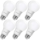Luxrite LR21393 (6-Pack) 9W LED A19 Light Bulb, 60W Equivalent, Non-Dimmable, Cool White 4000K, 800 Lumens, E26 Base, UL-Listed