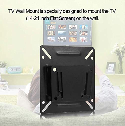 Samidea C2 Tv Wall Mount Bracket For Most 14-24 Inch Plasma Flat Flat Panel Tv Led Lcd Tv Screen Monitor, Black #TOP3