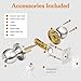 Probrico 10 Pack Keyed Alike Entry Knobs with Keys, Brushed Nickel Ball Door Knobs Entrance Lockset, Single Cylinder Door Lock
