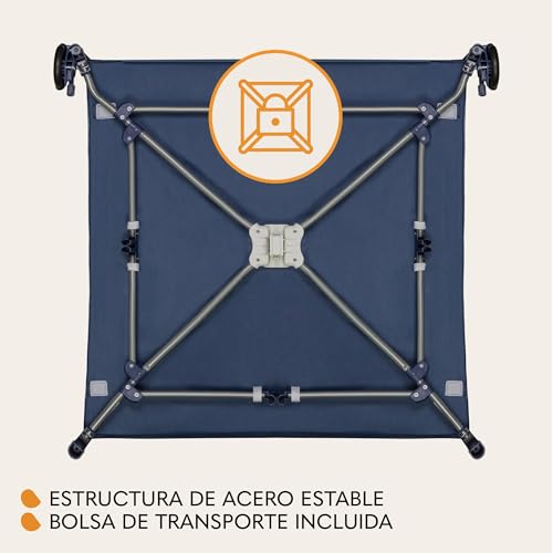 Miniatura 7 de Lionelo Bonnie Parque Infantil Bebe Hasta 15 Kg, Desde El Nacimiento Hasta Los 36 Meses Acceso Lateral Con Cremallera, Laterales De Malla Aireada, Plegado Rápido, Ruedas Con Freno, Bolsa De Transporte