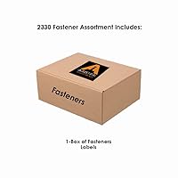 Vista 5 de Juego surtido de accesorios de acero inoxidable de 2,230 piezas de 18-8 hilos con tornillos de tapa hexagonal, tuercas hexagonales, tuercas