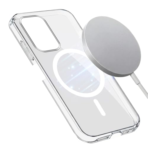Image of Jkobi Lifetime Anti-Yellow MagSafe Compatible Clear Back Cover Case for Samsung Galaxy A23 4G | 5G (Sleek Hard Crystal | Shockproof and Camera Protection)