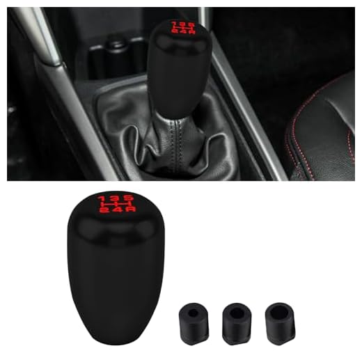 Kutyun Car Gear Shift Knobs, Manual Transmission Shift Knob, 5 Speed Car Stick Shift Knob with Adapter, Aluminum Alloy Shift Lever Knob, Universal Automatic Car Accessories for Manual Car