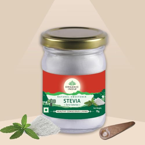 ORGANIC INDIA Stevia Powder || Natural Sweetener || Sugar Free || 75 gm - Image 5