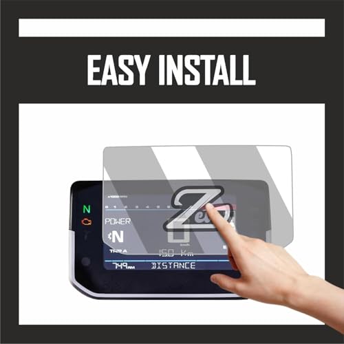 Image of ZEIR Screen Protector Compatible with HERO GLAMOUR X 2026 Digital Meter Scratch Guard For GlamourX | Water Resistant | 9H Bike Instrument Cluster Scratch Cover Accessory 2025+ [Not Tempered Glass] (Glamour X - Pack1)