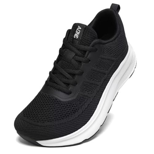 Kdn Mens Wide Toe Box Shoes Cushioned Road Running Shoes Non Slip Mens Walkin...