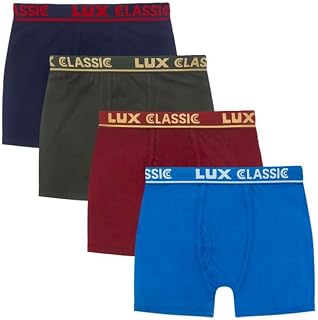 Lux Classic Boys Trunk | 100% Cotton Soft and Comfortable Kids Underwear Trunk for Daily Use with Rash-Free Waistband (Col... Price In India