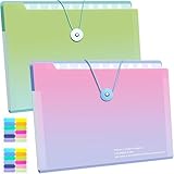 Facile à Organiser et à Retrouver : La pochette pour documents A4 est dotée de 12 compartiments indépendants, chacun équipé d'un emplacement pour étiquette. Grâce aux notes adhésives colorées fournies, vous pouvez facilement classer et organiser vos documents. Chaque compartiment est spacieux et son ouverture ergonomique facilite l'insertion et la récupération des documents