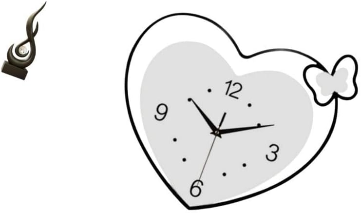Bnf® Abstract Heart Flame Resin Sculpture Modern Art Clock Ornament Creative Design for Living Room Study Office Cabinet Wall Decor|Home & Garden|Home Dcor|Figurines