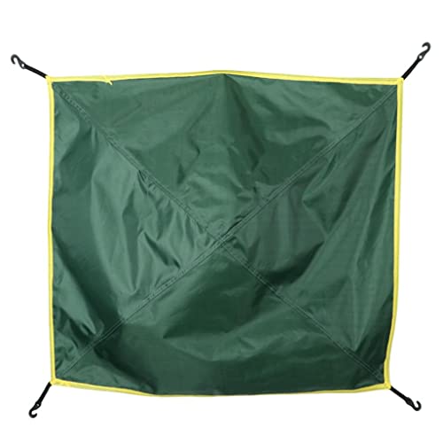jojomis Ultralight Tarp for Hiking Camping Tent Replacement Sunscreen Army Green 31.89 x 31.89 Inch