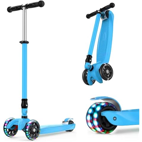 IMMEK Patinete Niño Plegable 3 Ruedas con Luz LED Cover