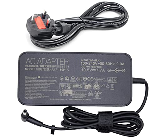 New 19.5V 7.7A 150W Laptop Charger Ac Adapter Compatible For Asus G73S G74 G53S G74S G53Sx G74Sx G72G Adp-120Zb Bb Adp-150Nb D Power Supply
