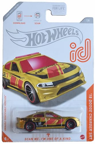 Mattel Hot Wheels Chase ID '15 Dodge Charger SRT, Gold 7/8