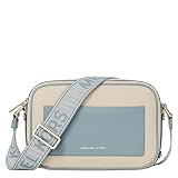 Michael Kors Women's Maeve Large Pocket Crossbody, Gold-Tone Hardware/Fabric, Chambray