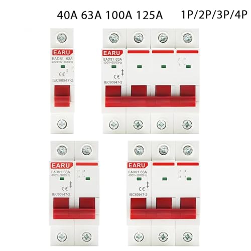 Interrupteur à couteau rail DIN inverseur de source manuel pour circuit AC 400V - 2