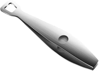 minkissy Stainless Steel Tweezer Japanese Fish Bone Tweezer 1pc Stainless Steel Pig Hair Clip Hand Tools Splinter Tweezers Grilling Tools Precision Tools Pin Bone Removal Tool