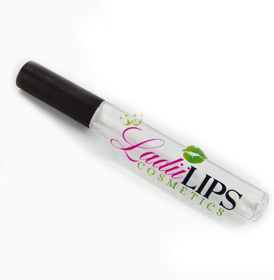 100 pcs Custom Printing Lipgloss Labels 3D Transfer Stickers Vinyl Labels for Lip Gloss,Personalized Wedding Bubble Tube Labels (100 Pcs,4 x 2cm)