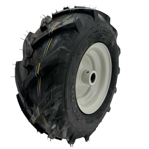 LMTS 13x5.00-6 Tractor Tread Tire & Rim with 1 Inch Hub - Troy-Bilt Tiller Replacement Wheel