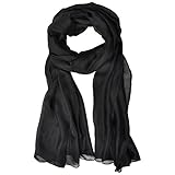 LO SHOKIM Women Solid Color Lightweight Breathable Sunscreen Scarves Shawls