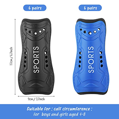 Image of Civaner Youth Soccer Shin Guards Lightweight Breathable Child Calf Protective Gear Soccer Equipment Kids Shin Guards for 4-12 Boys and Girls Children Teenagers