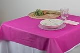 Novotex Mantel Cortado 120x120 cm | Pack 150 uds | Tejido no Tejido de un Solo Uso | Resistente, económico y práctico | Ideal para hostelería, Catering y colectividades | Color Rosa