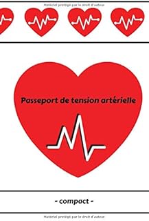 Passeport de tension artérielle - compact: Journal de tension artérielle à remplir | Pression artérielle - Carnet de suivi pour 1500 entrées | A5