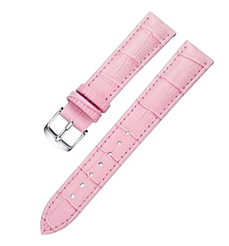 Alien Storehouse Correa de Reloj de Cuero Correa de Reloj muñeca sustitución Pin Hebilla para Las Mujeres [Rosado] Cover