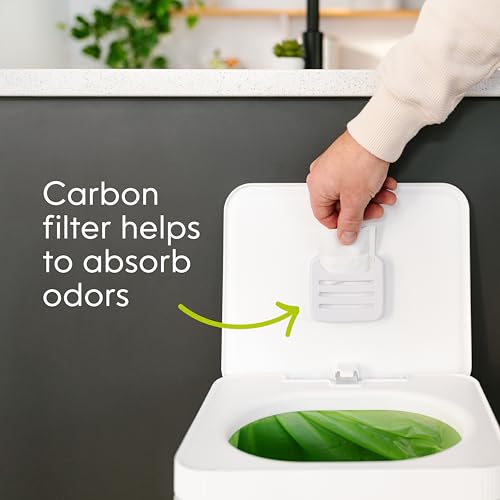 Compost Genie I000716 Kitchen Compost Bin, Silver Stainless-Steel Large, 3.6 Gallon, Indoor Odorless Composting thumb #8