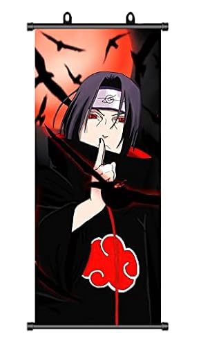 ZPPLD Naruto Itachi Uchiha - Póster grande de anime y videojuego, decoración de pared de tela, 70 x 30 cm | Ya disponible en tu tienda friki favorita! En mundofriki.es!