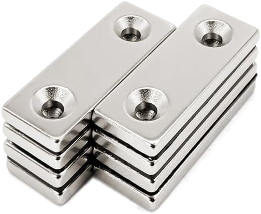 Rectangular Long 50x25x5 Double Hole magnet(10pcs)