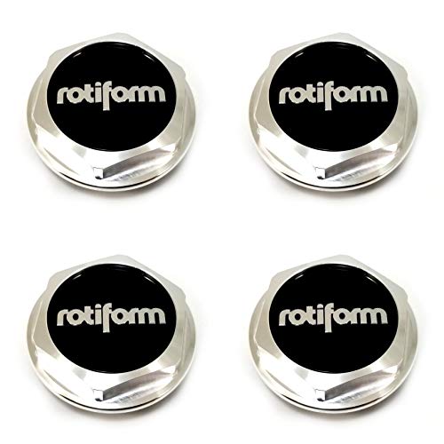 4x Rotiform RSE Machined Wheel Center Hub Caps 3-3/4