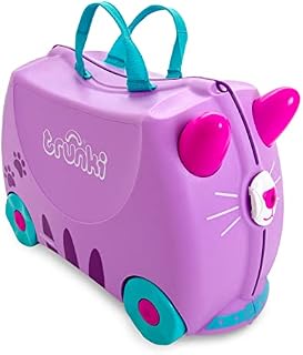 Trunki Childrens Ride-On Suitcase And Kid's Hand Luggage: Cassie Cat (Lilac)