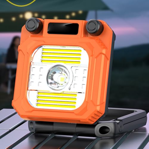 Lampe de camping magnétique portable à intensité modulable et écran LCD - 7