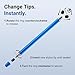 LINFANC 12Pcs Stylus Pen for Touchscreen, 2-in-1 High Precision & Sensitivity Stylus Pen for iPad/iPhone/Android Smartphones and Tablets Compatible with All Touch Screens