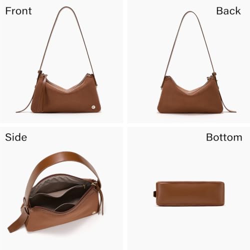 Image of CLUCI Suede Purses for Women, Cute Shoulder Bag, Soft Hobo Handbag